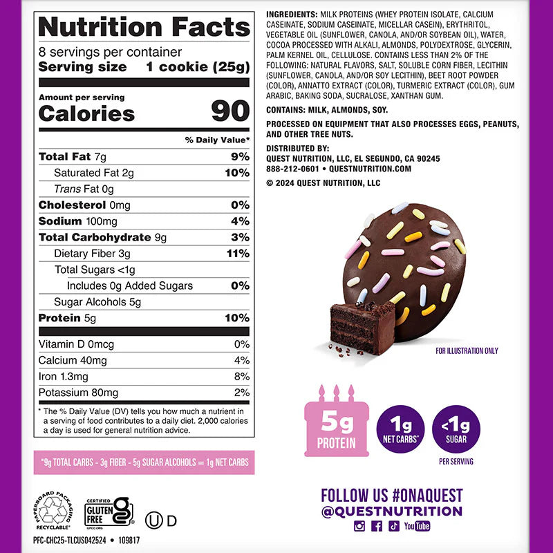 Quest Frosted Cookies (1 cookie) - Top Nutrition and Fitness