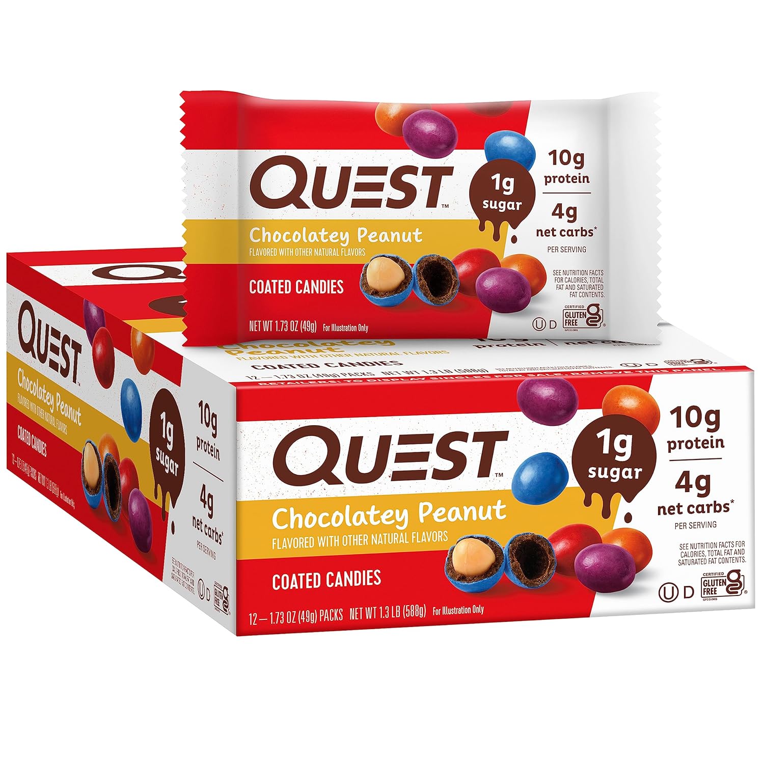 Quest Nutrition Coated Candies (1 pack) - Top Nutrition and Fitness
