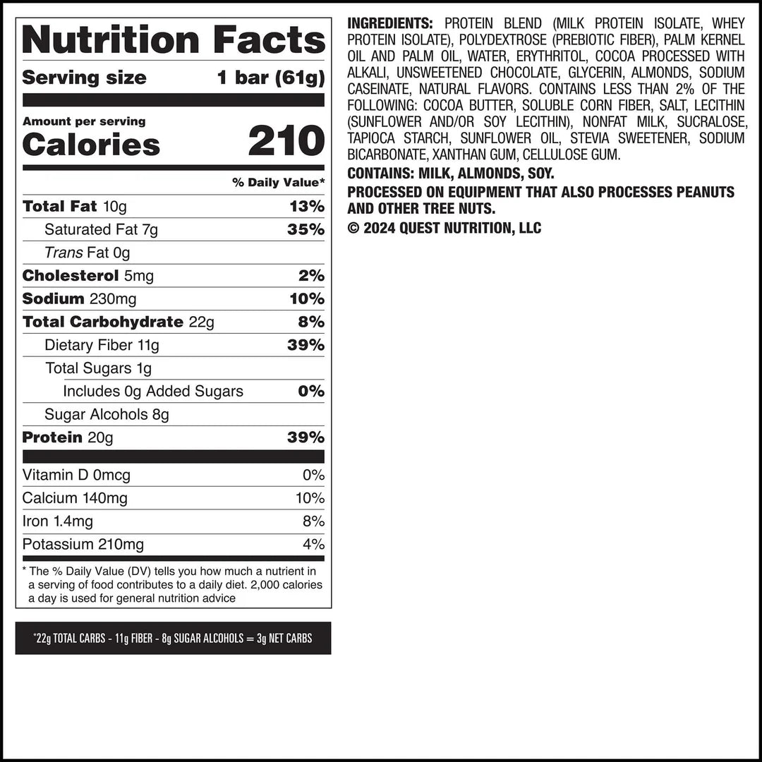 Quest Nutrition Overload Protein Bar (1 bar) - Top Nutrition and Fitness