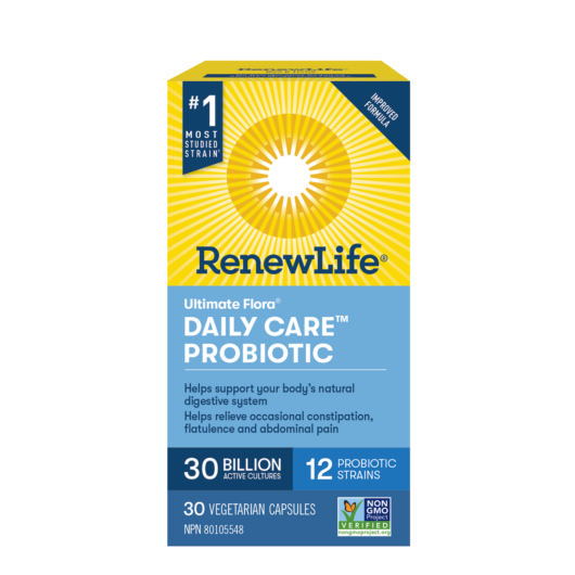 RenewLife Ultimate Flora® Daily Care™ Probiotic (30 vegetarian capsules) - Top Nutrition and Fitness