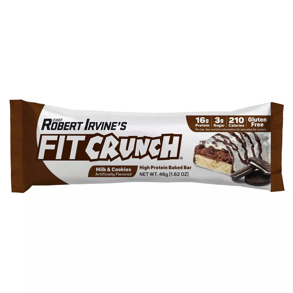 Robert Irvine's FITCRUNCH Low Sugar GF Protein Bar (1 bar) - Top Nutrition and Fitness