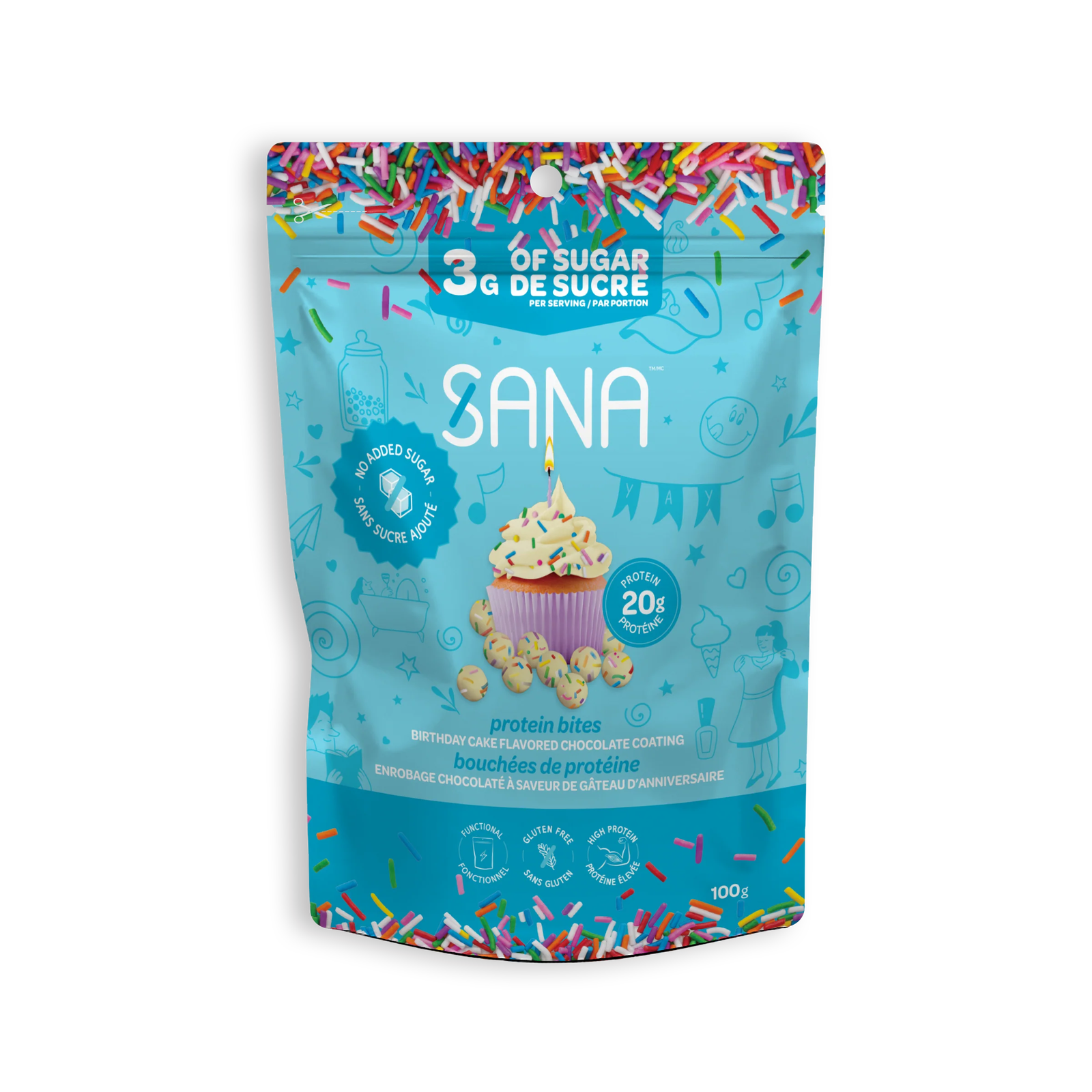 SANA Crunchy Protein Bites (100 g) - Top Nutrition and Fitness