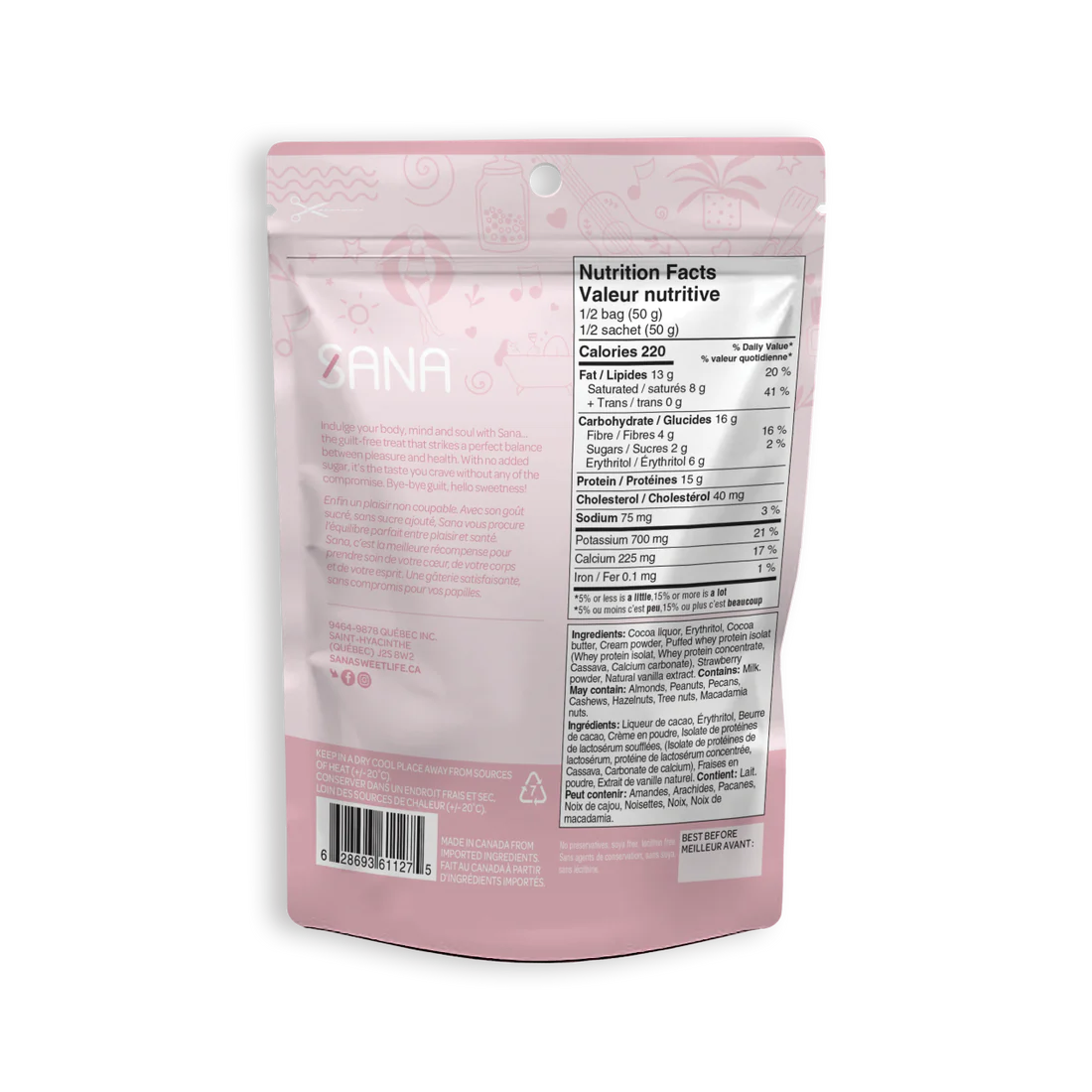 SANA Crunchy Protein Bites (100 g) - Top Nutrition and Fitness