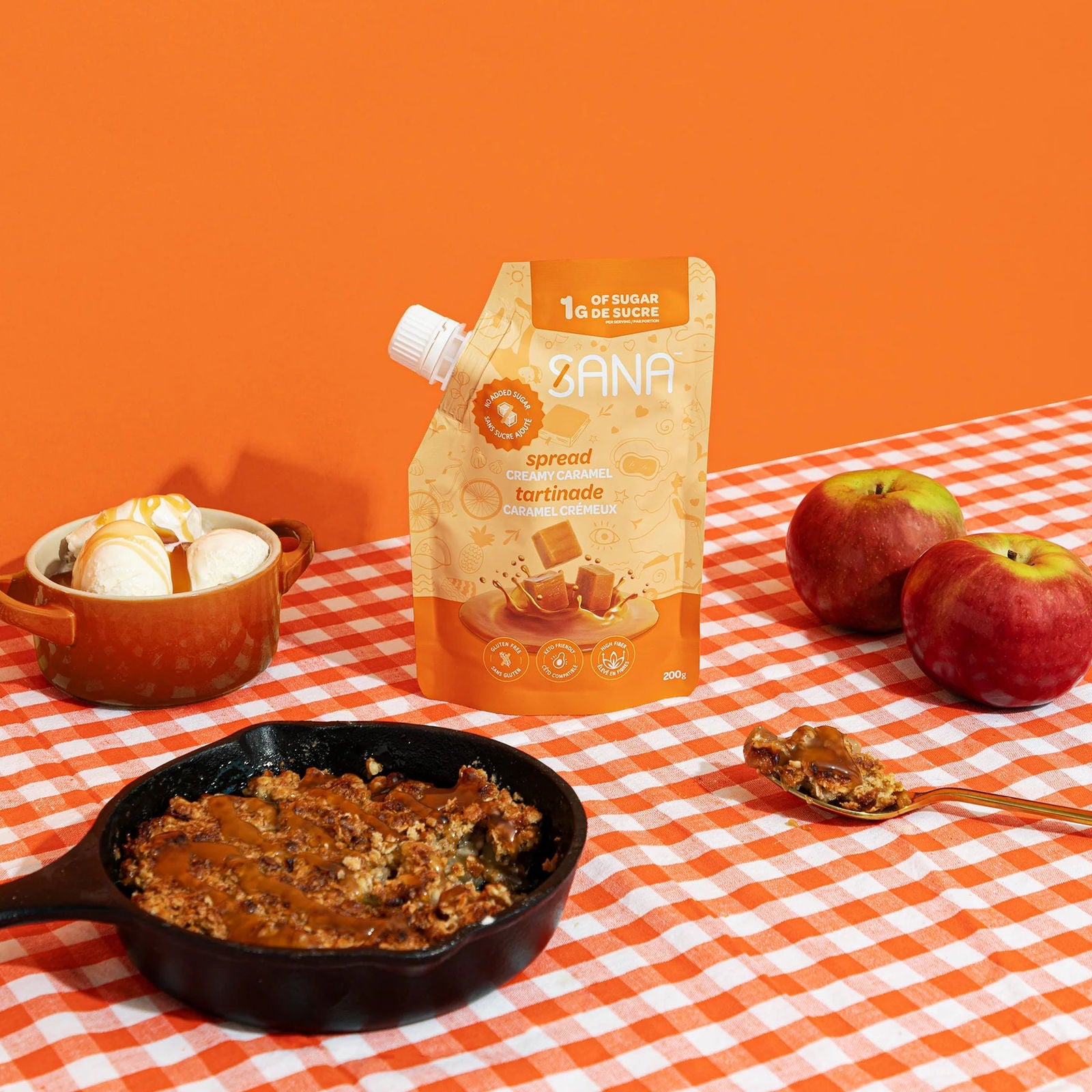 SANA Keto No Added Sugar Spread (200g) - Top Nutrition and Fitness
