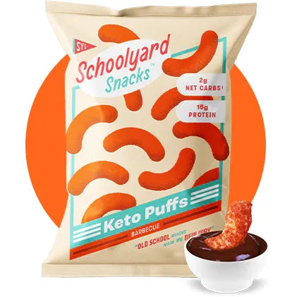 Schoolyard Snacks Keto GF SAVOURY Protein Puffs (1 bag) - Top Nutrition and Fitness