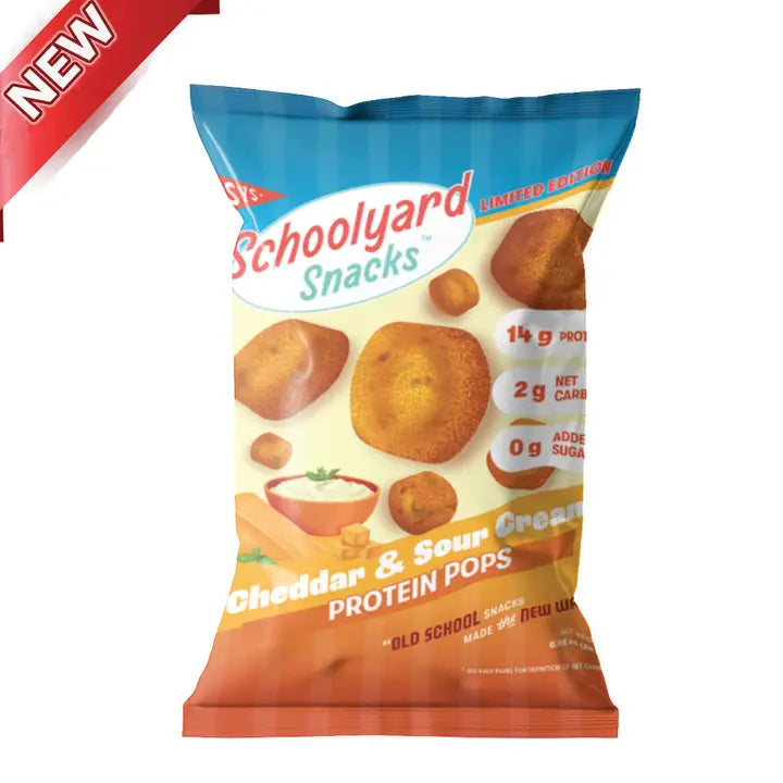 Schoolyard Snacks Keto GF SAVOURY Protein Puffs (1 bag) - Top Nutrition and Fitness