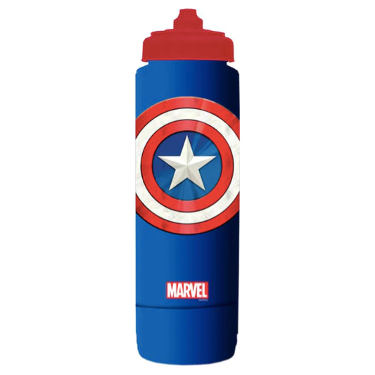 Marvel Squeeze Water Bottle with compartment (25oz)