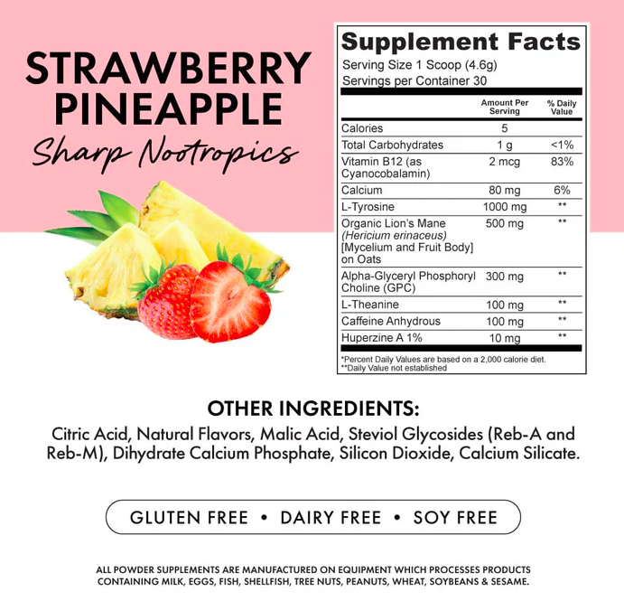 Bowmar Nutrition SHARP Nootropics (30 portions)