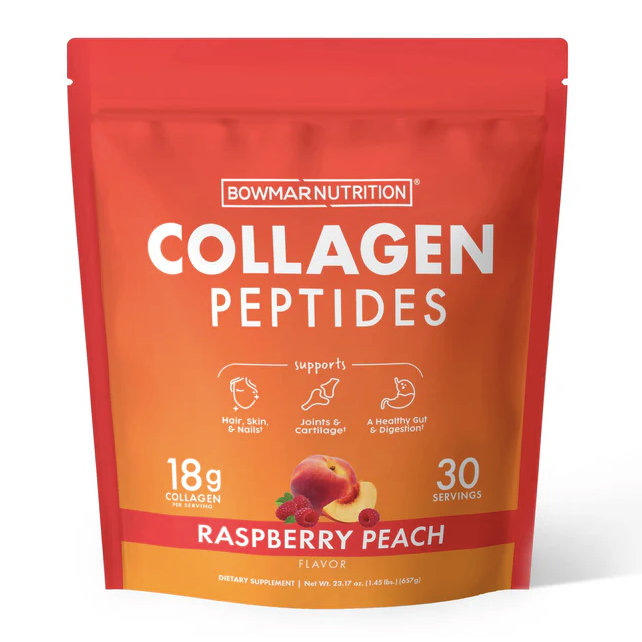 Bowmar Nutrition Flavored Collagen (30 servings) - Top Nutrition and Fitness Canada French Toast-Frosted Cookie-Raspberry Peach-Caramel-Watermelon