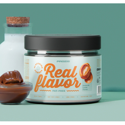 Prozis Real Flavor (Flavoring Powder -150g) - Top Nutrition and Fitness Canada Caramel-White Chocolate-Speculoos-Milk Chocolate-Dulce de leche