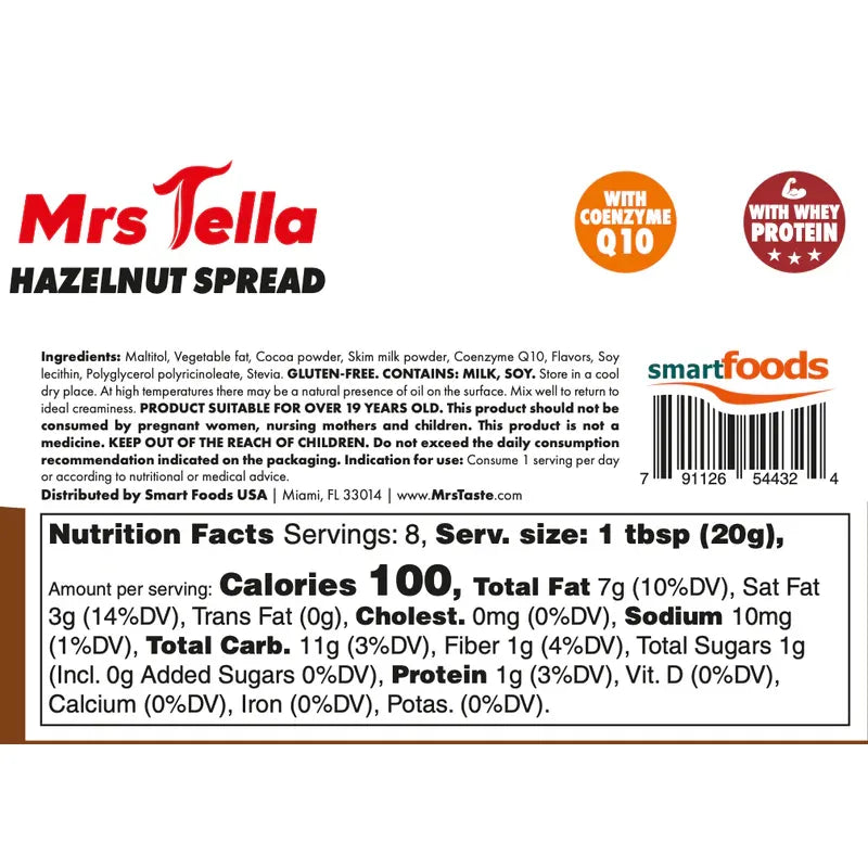 Mrs Taste Zero Sugar Gluten Free Spread (460g)