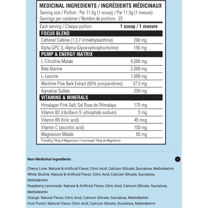 Believe Supplements Pre Fuel PRE WORKOUT (25 portions)