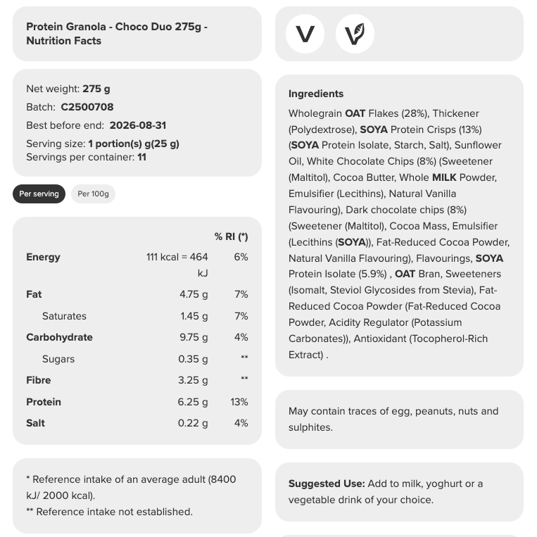 Prozis Protein Granola (275g)