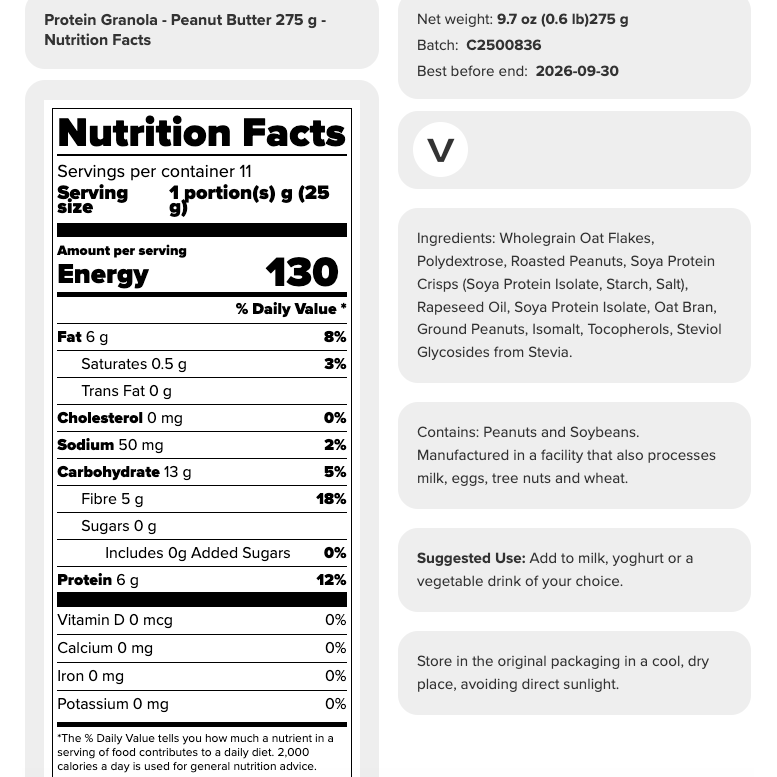 Prozis Protein Granola (275g)