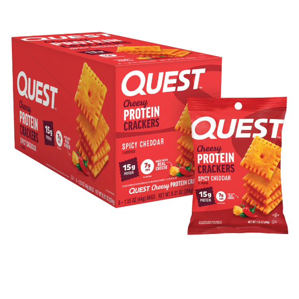 Quest Nutrition Cheese Crackers (Box of 4 Bags)