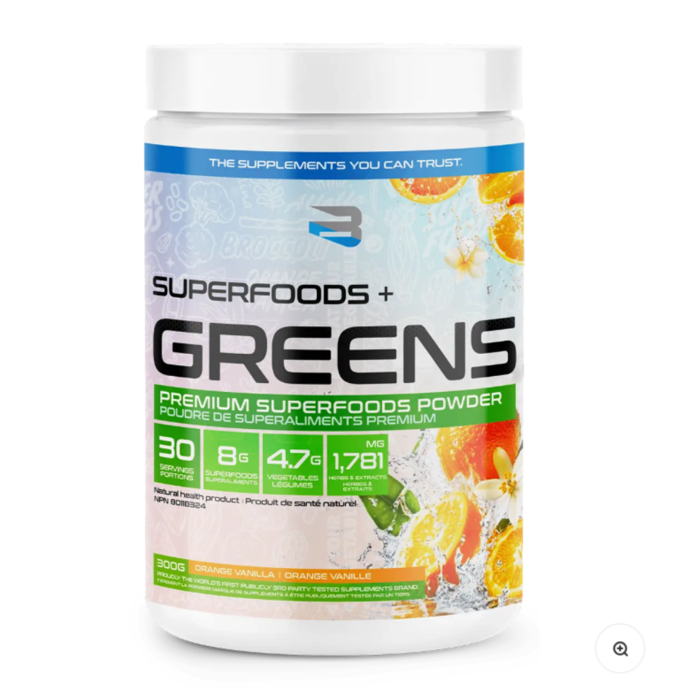 Believe Supplements Organic Greens (30 servings) alternate angle