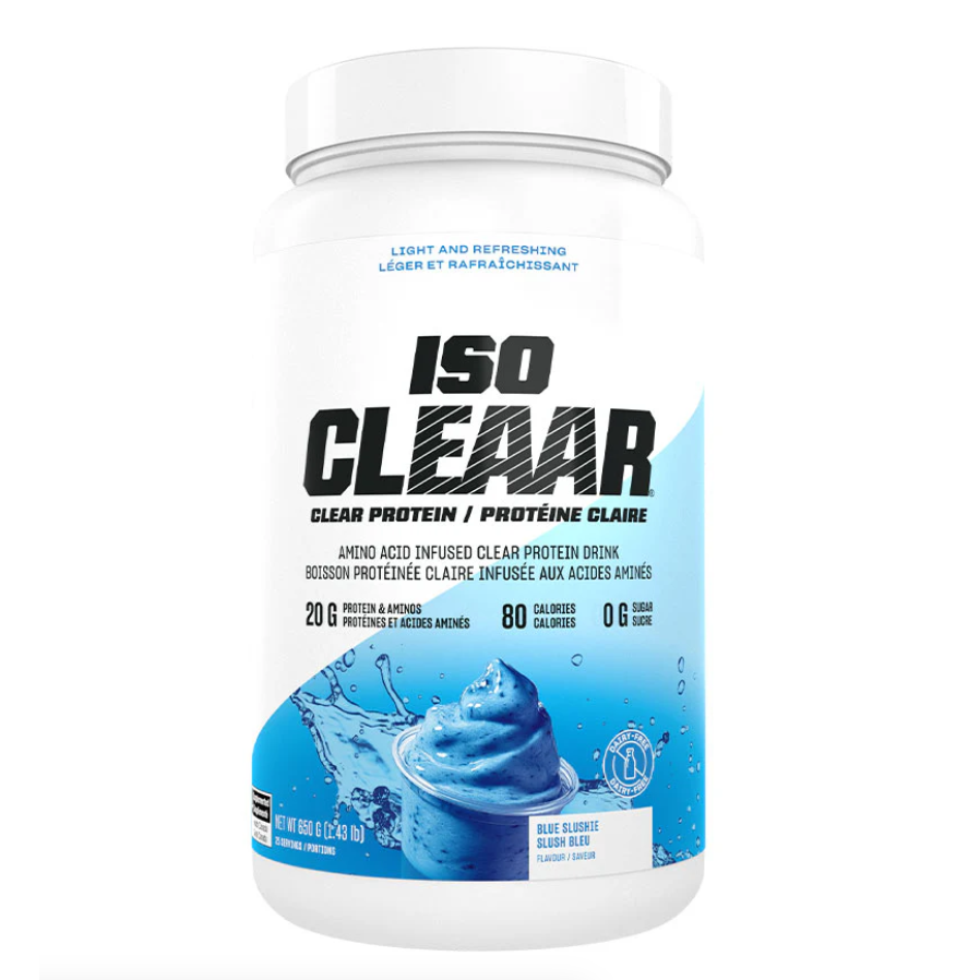 PVL ISO CLEAAR Clear Protein — Blue Slushie tub front