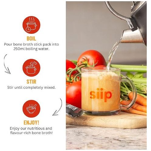 Siip Instant Keto Bone Broth-to-go (1 stick) - Top Nutrition and Fitness