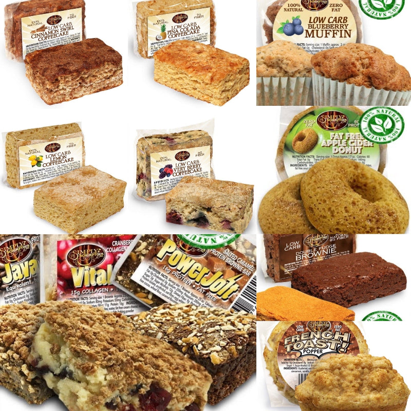 Simply Scrumptous SWEET Keto Snacks (1 unit) - Top Nutrition and Fitness Canada Low Carb Fat Free Popper French Toast-Fat Free Protein Donut-Fat Free...