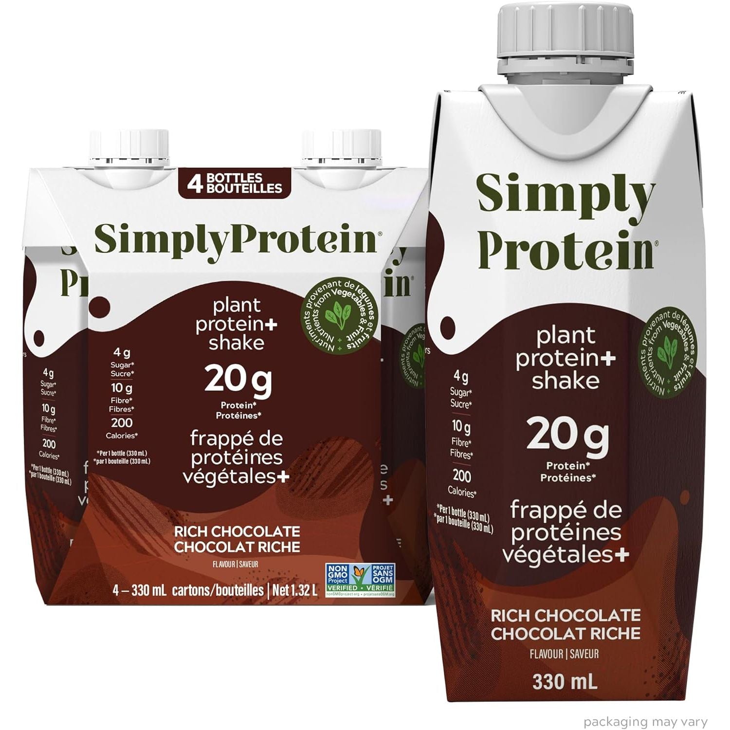 SimplyProtein Plant Protein+ Shake (330 ml) - Top Nutrition and Fitness