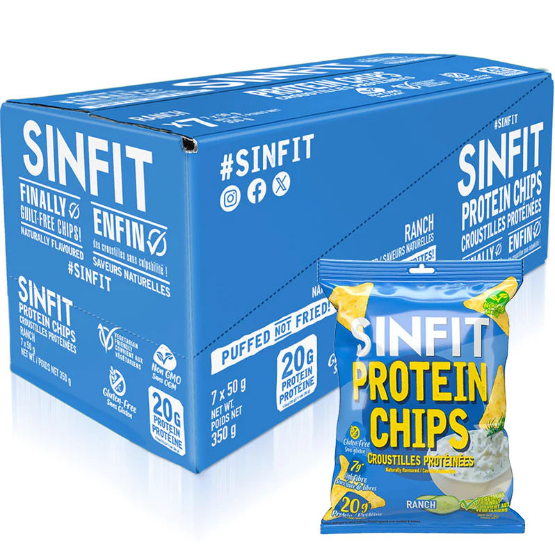 Sinfit Nutrition Protein Chips (1 BOX of 7) - Top Nutrition and Fitness