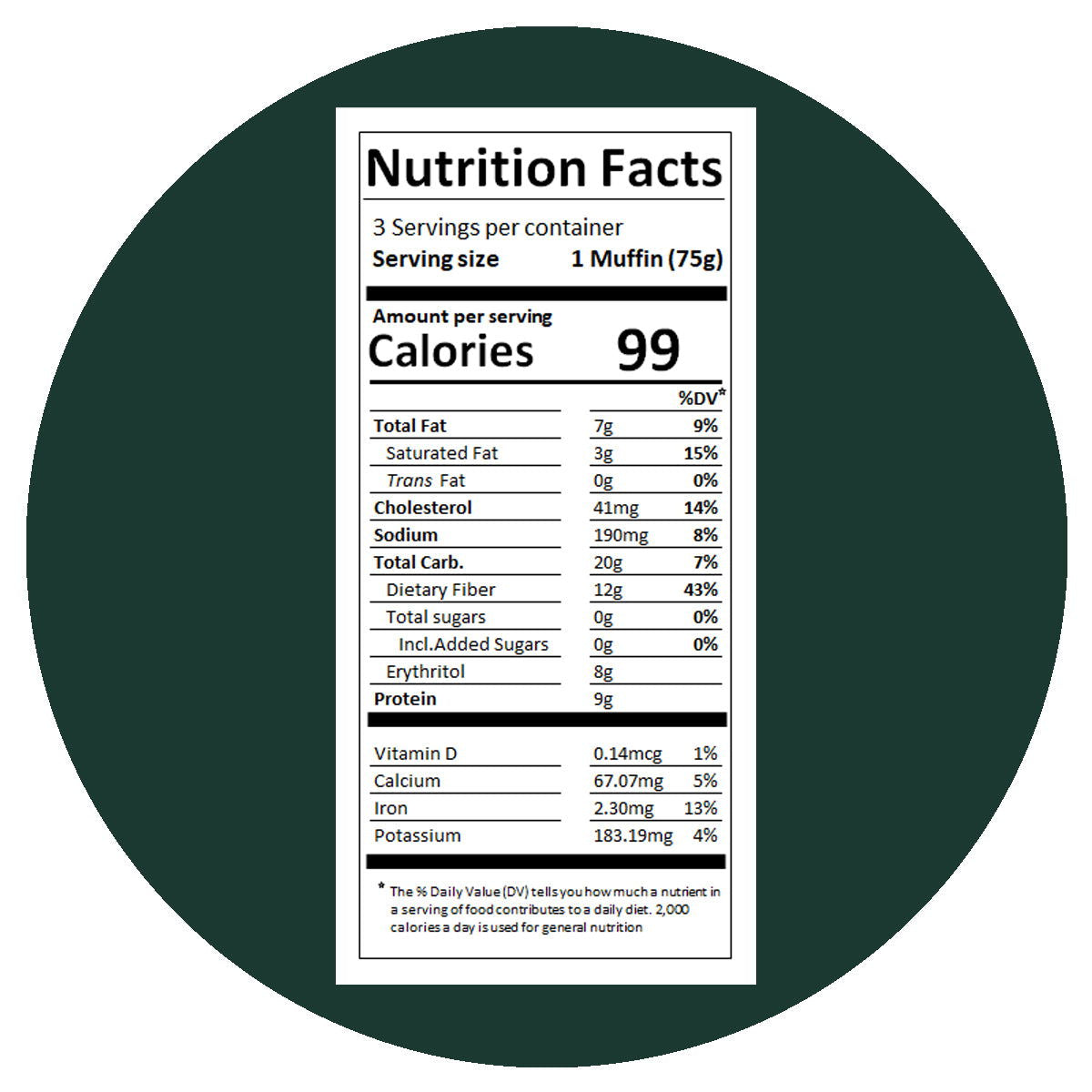 Smart Baking Gluten Free 0 Carb Muffins (2 pack) *KEEP FROZEN* - Top Nutrition and Fitness