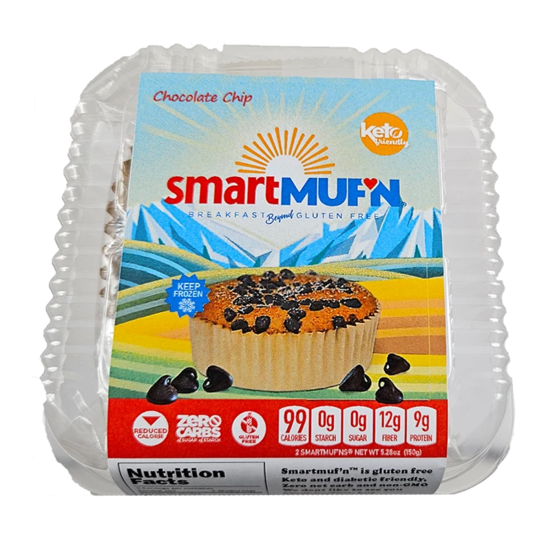Smart Baking Gluten Free 0 Carb Muffins (2 pack) *KEEP FROZEN* - Top Nutrition and Fitness