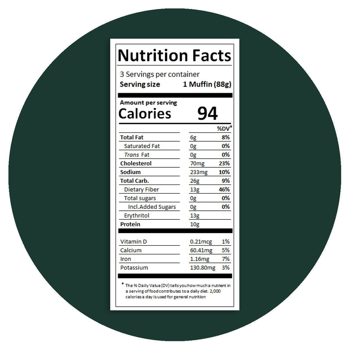 Smart Baking Gluten Free 0 Carb Muffins (2 pack) *KEEP FROZEN* - Top Nutrition and Fitness