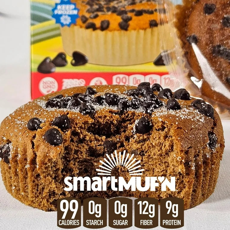 Smart Baking Gluten Free 0 Carb Muffins (2 pack) *KEEP FROZEN* - Top Nutrition and Fitness