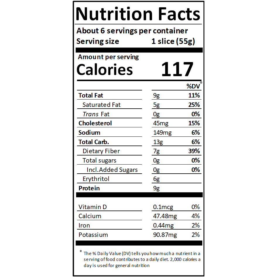 Smart Baking SmartPound Keto GF Pound Cake (1 cake of 6 servings) - Top Nutrition and Fitness