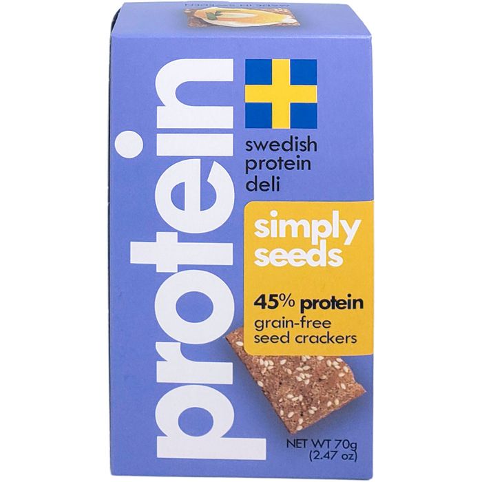 Swedish Protein Deli Grain-Free KETO Protein Crackers (~20 crackers/30g protein) - Top Nutrition and Fitness