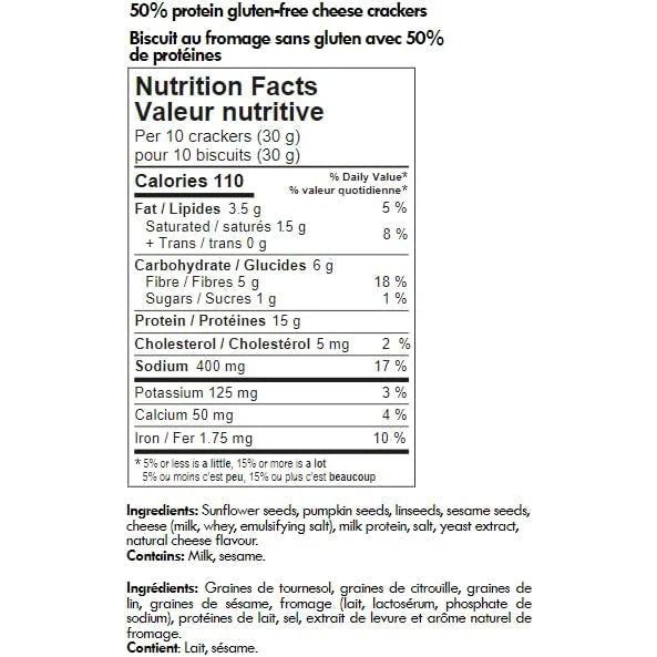 Swedish Protein Deli Grain-Free KETO Protein Crackers (~20 crackers/30g protein) - Top Nutrition and Fitness
