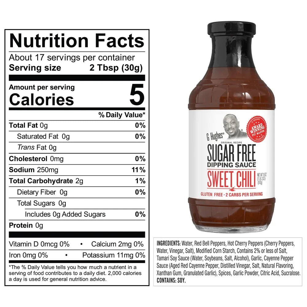 G Hughes Sugar Free Dipping Sauce (18 oz bottle)