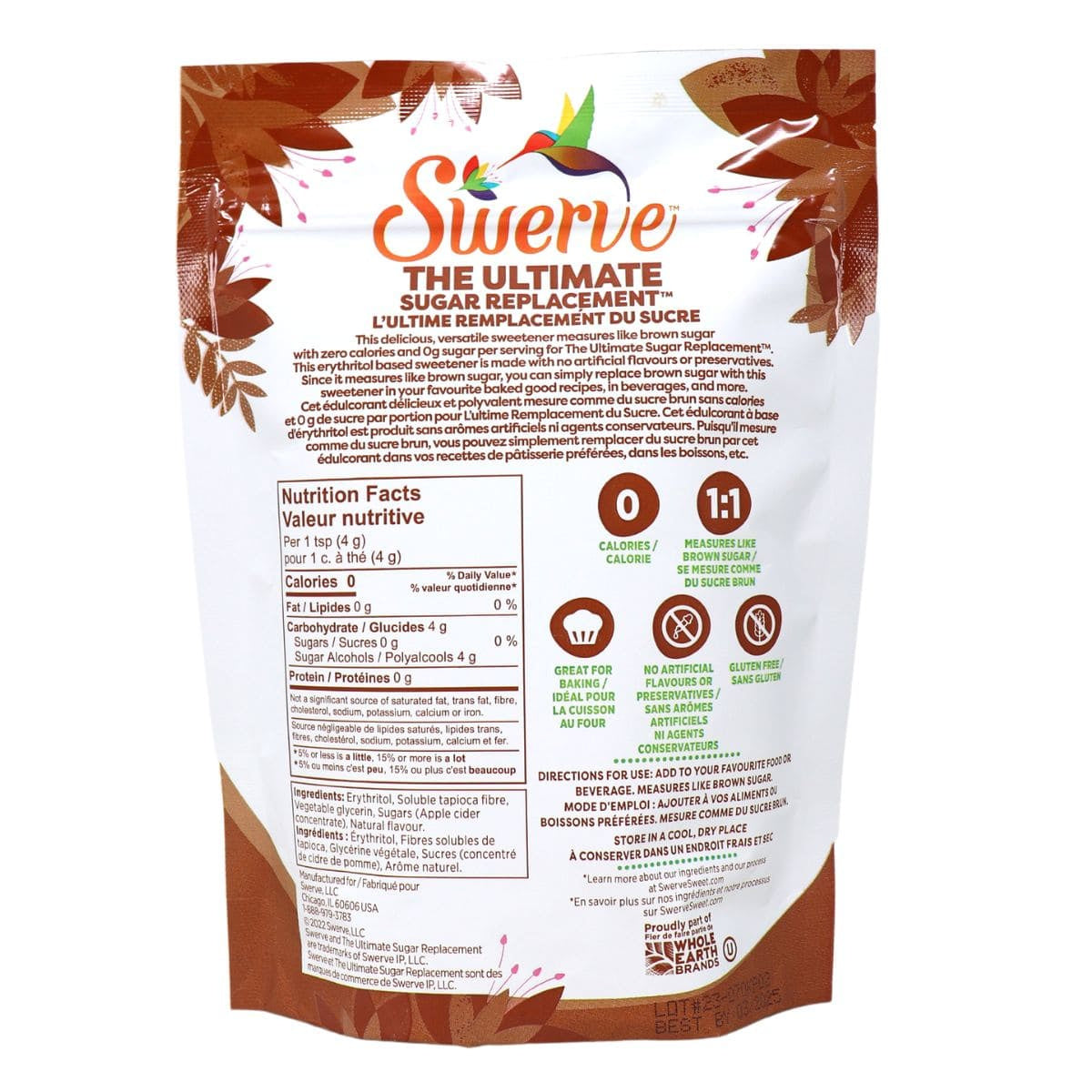 Swerve Brown Sugar Replacement (340g) - Top Nutrition and Fitness