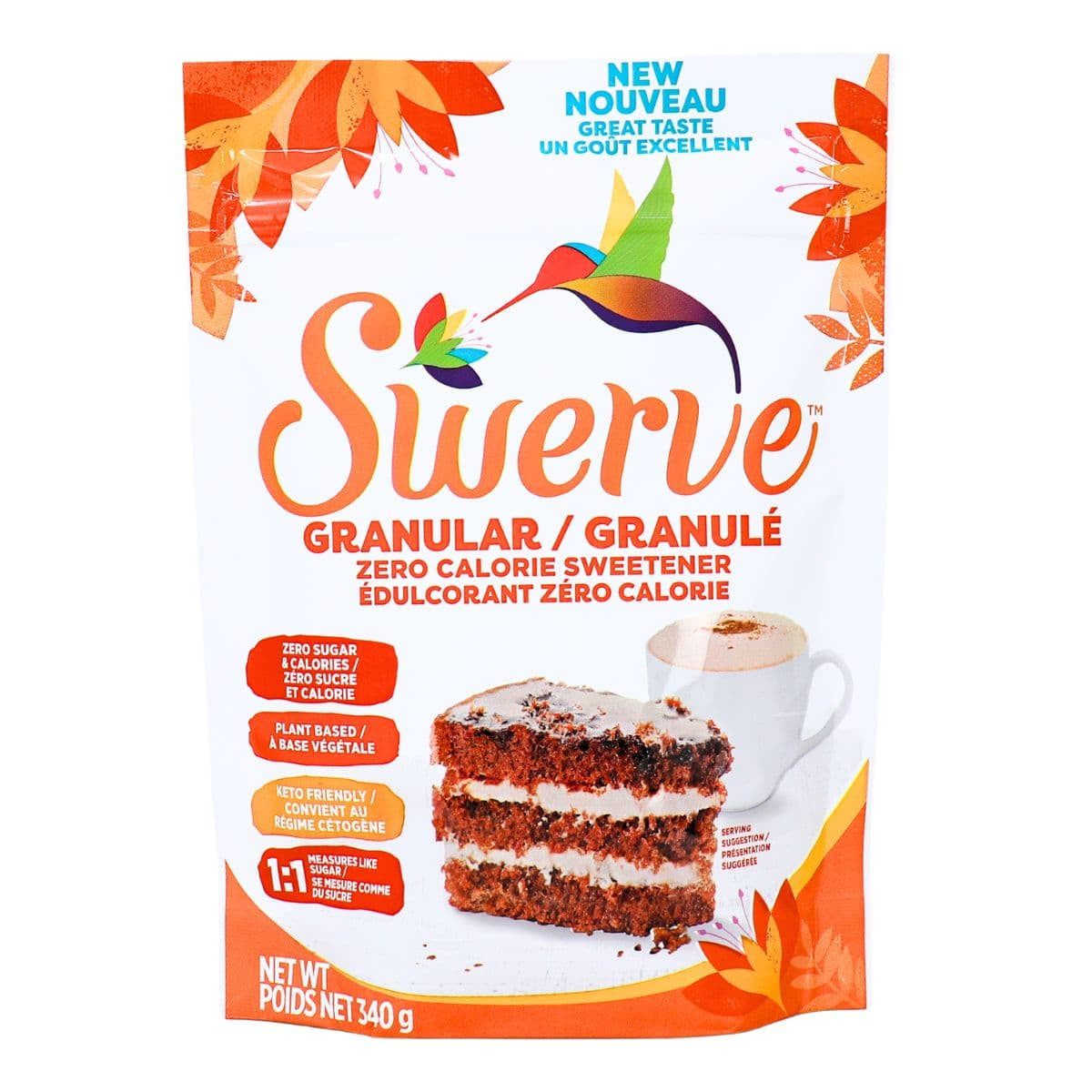 Swerve Granulated Sugar Replacement (340 g) - Top Nutrition and Fitness