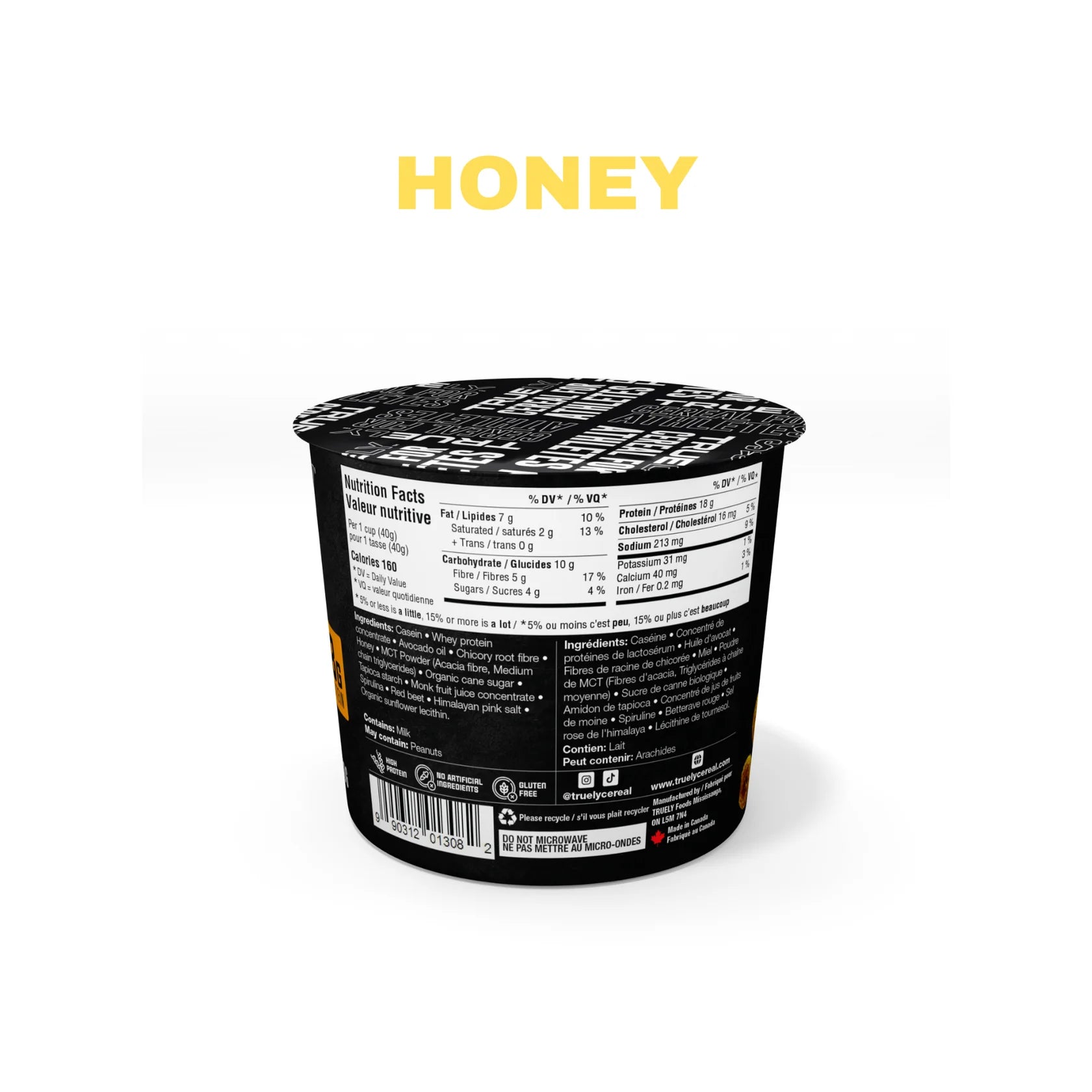 TRUELY GF Keto Protein Cereal (1 serving cup) - Top Nutrition and Fitness
