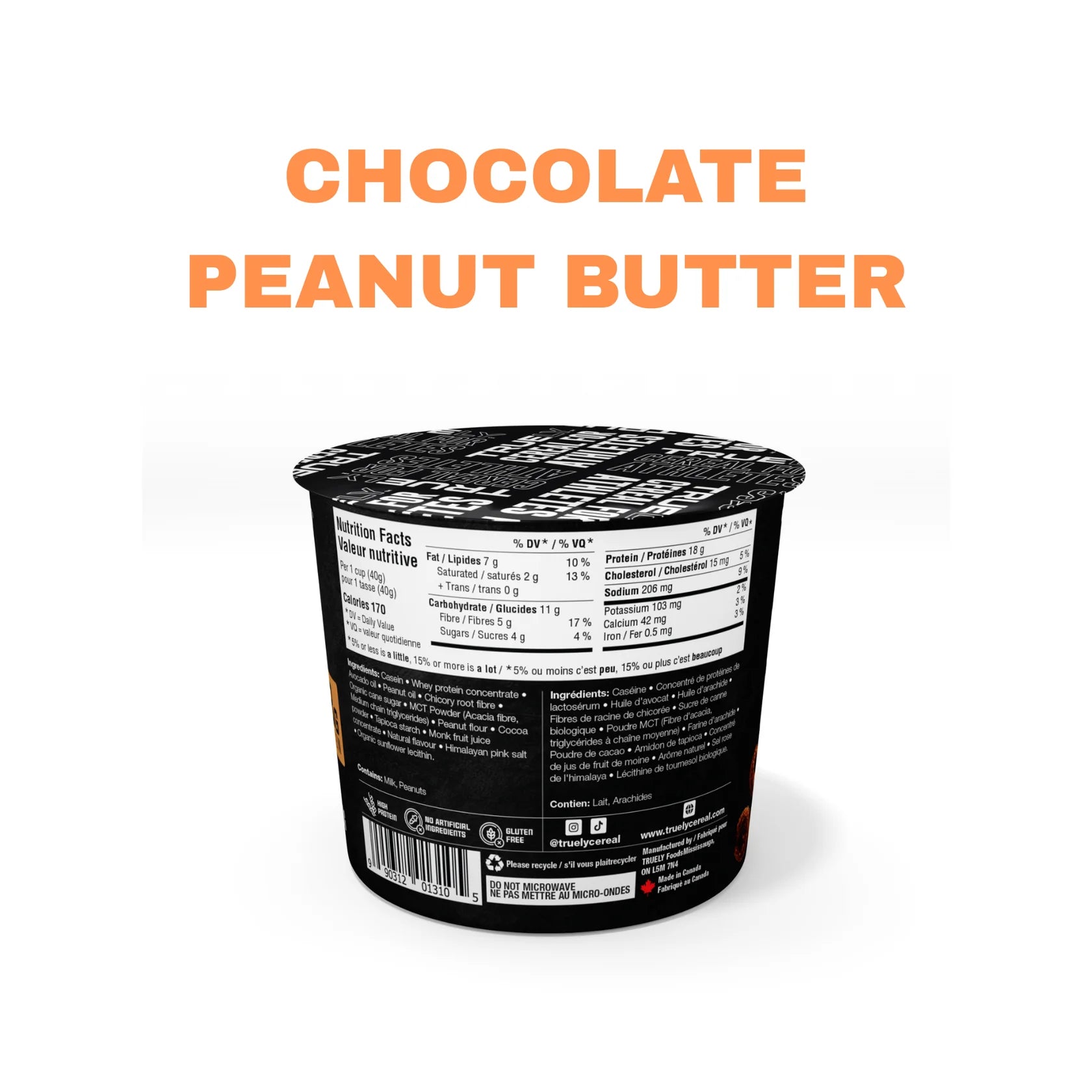 TRUELY GF Keto Protein Cereal (1 serving cup) - Top Nutrition and Fitness