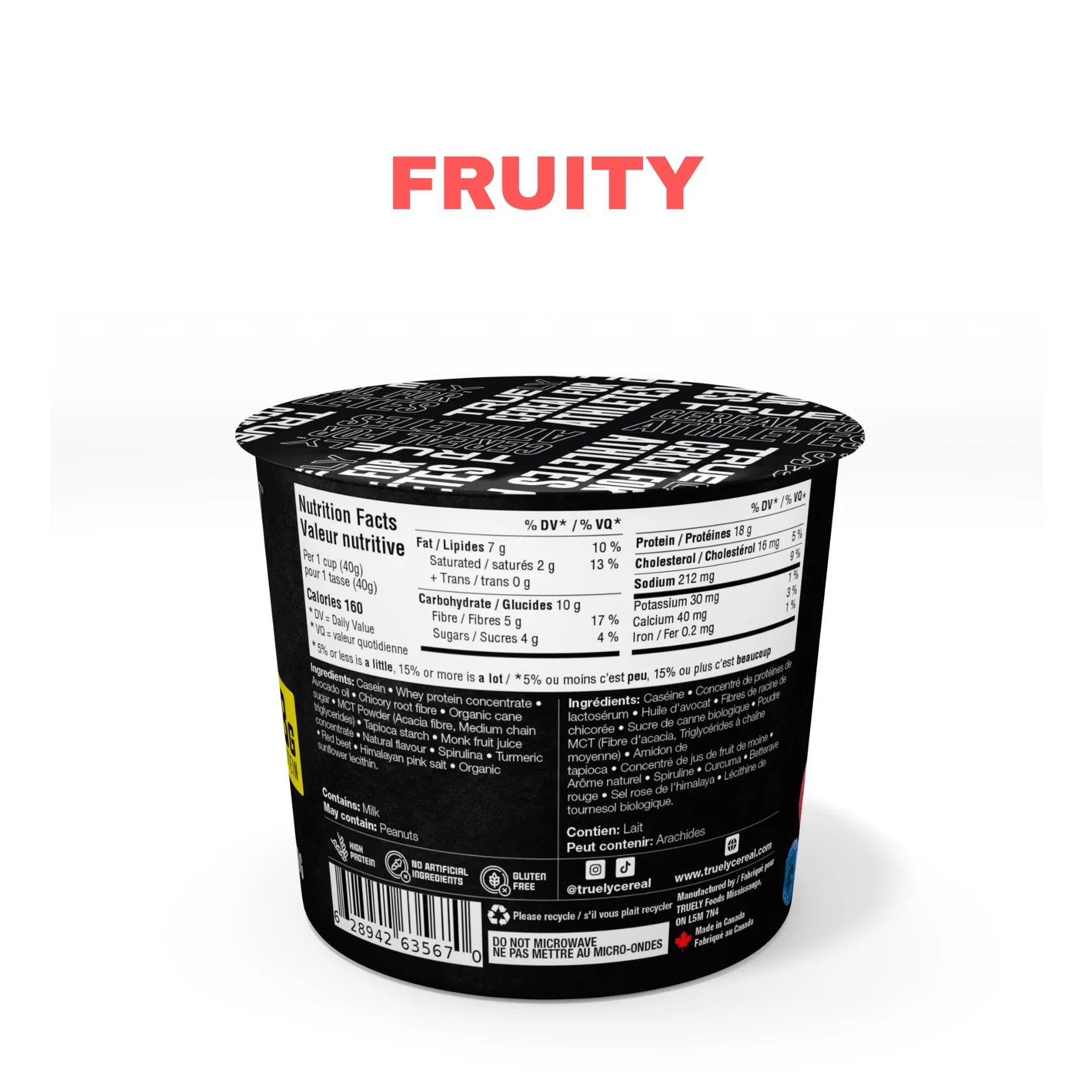 TRUELY GF Keto Protein Cereal (1 serving cup) - Top Nutrition and Fitness