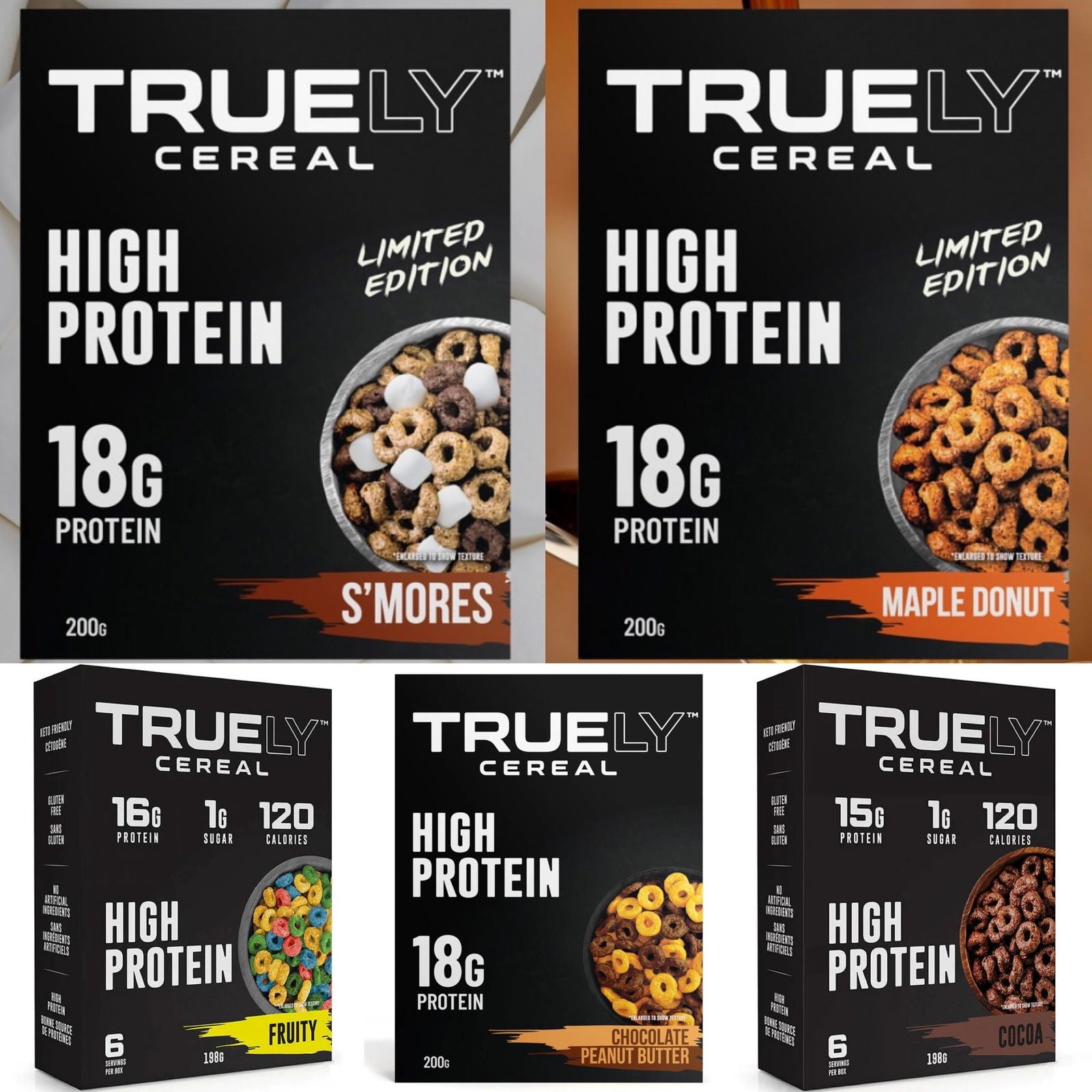 TRUELY GF Keto Protein Cereal (6 servings) - Top Nutrition and Fitness
