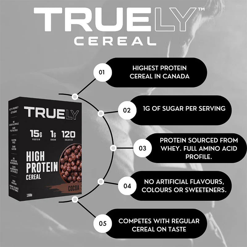 TRUELY GF Keto Protein Cereal (6 servings) - Top Nutrition and Fitness
