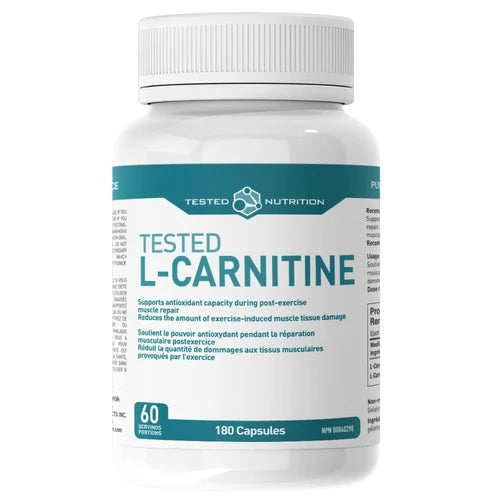 Tested Nutrition L-Carnitine Fat Metabolism & Per | Canada Tested Nutrition L-Carnitine Fat Metabolism & Per | Canada