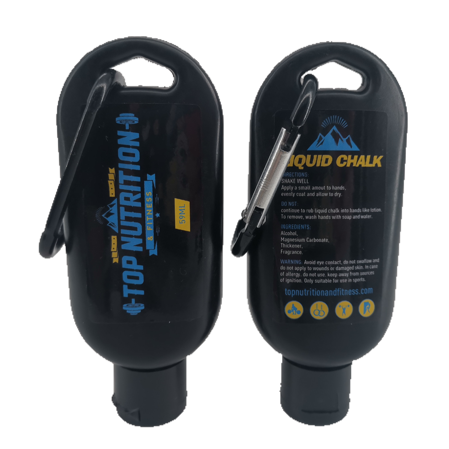 Top Nutrition Liquid Chalk Keychain (2oz) - Top Nutrition and Fitness