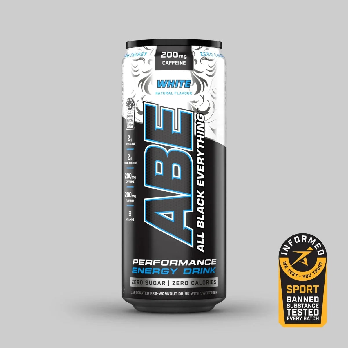 Applied Nutrition ABE Energy Drink (1 can) — White front