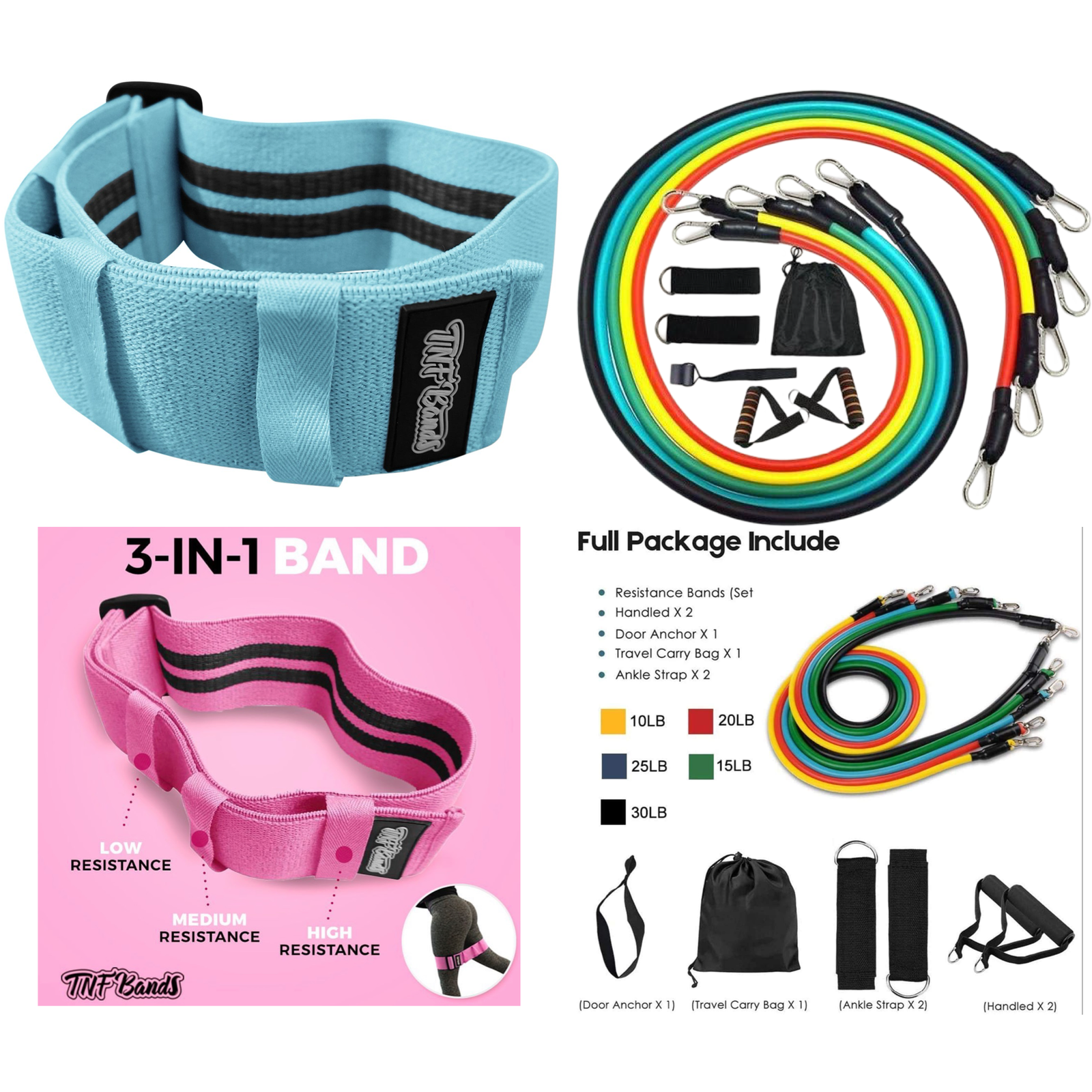 Ultimate Resistance Bands Bundle - Top Nutrition and Fitness