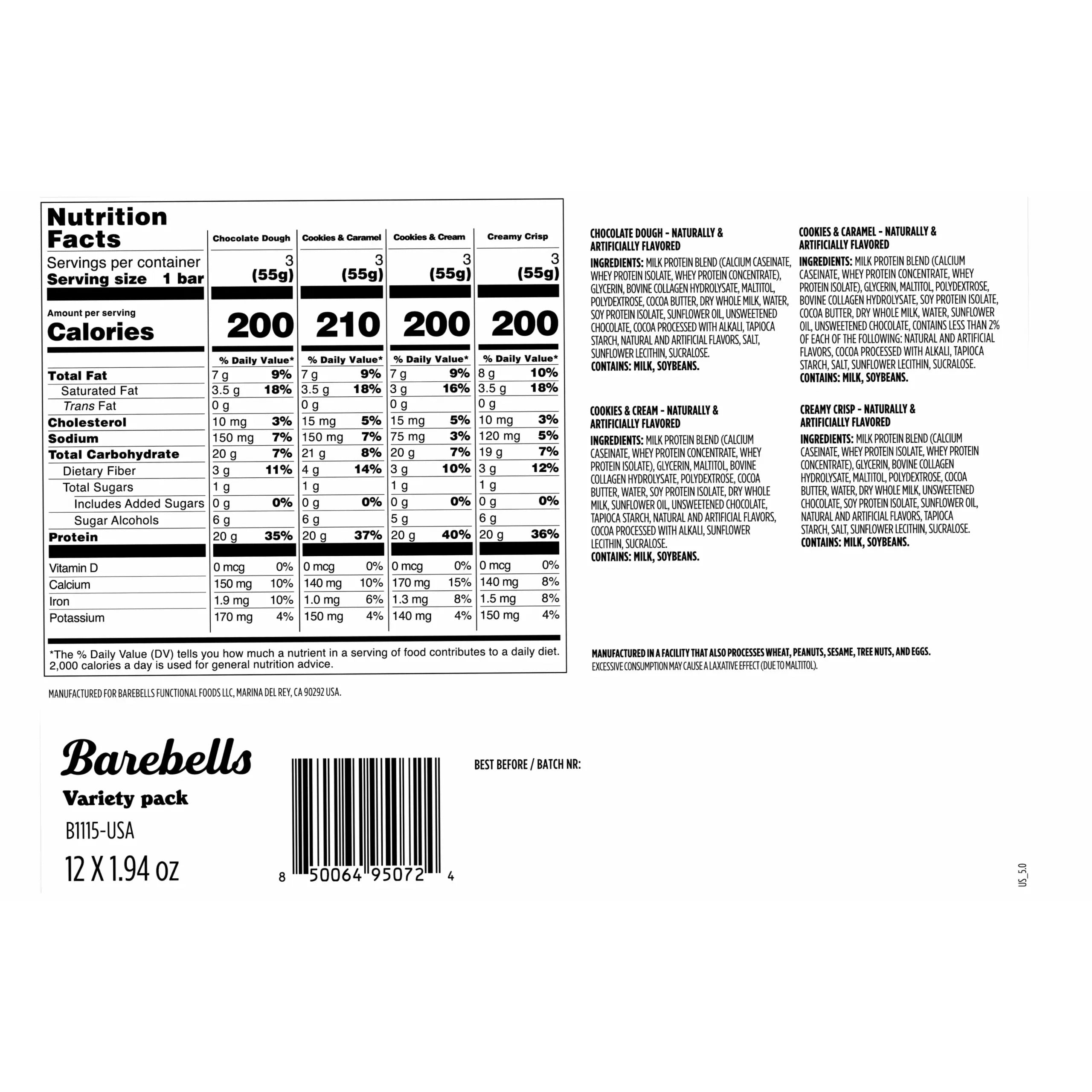 Barebells Protein Bar (Box of 12) — image 4