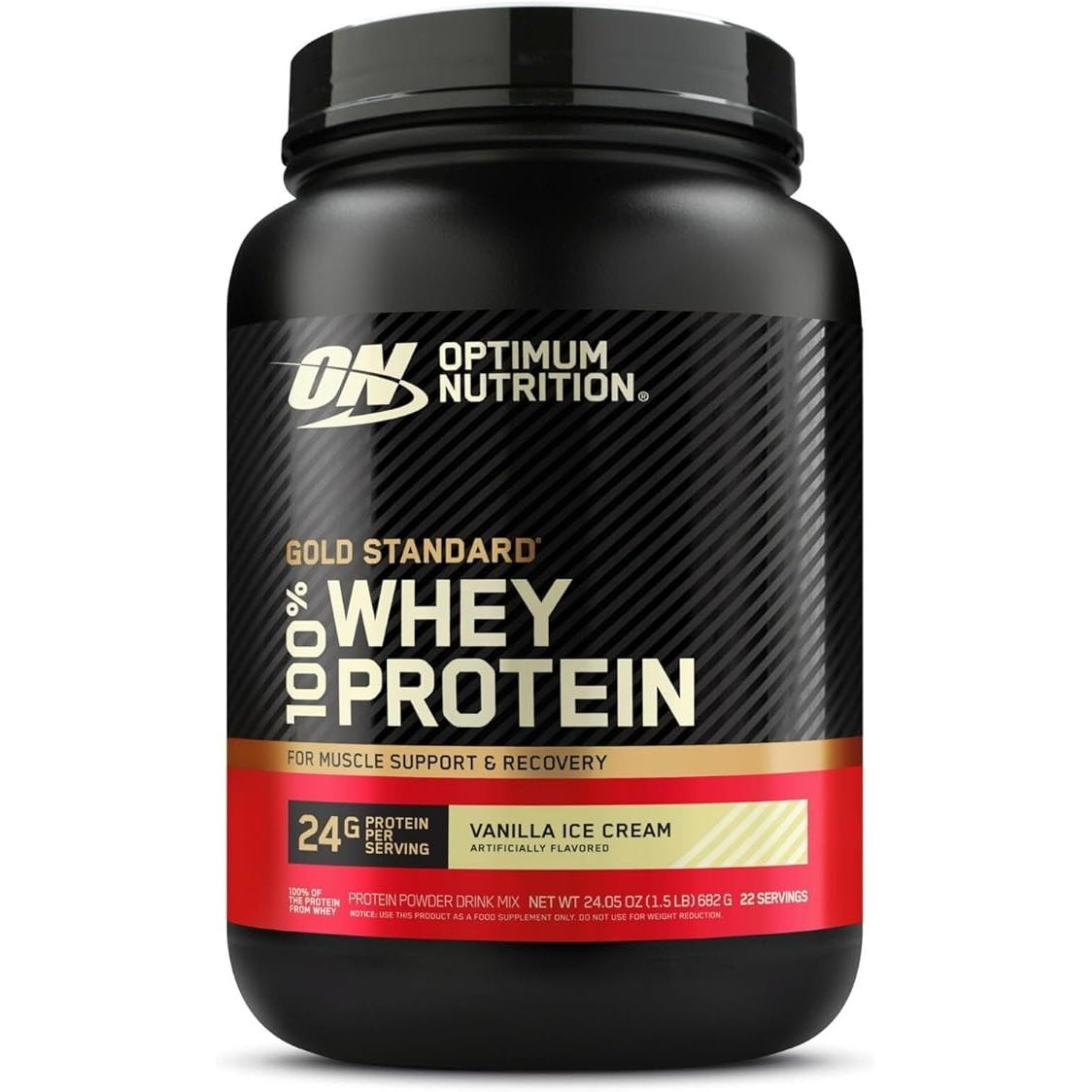 Optimum Nutrition Gold Standard 100% Whey Protein Powder (1.5 lb)