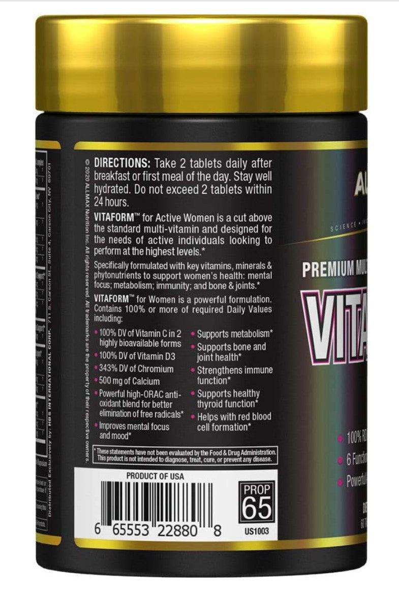 Allmax Vitaform Multivitamin for Women (60 tabs)