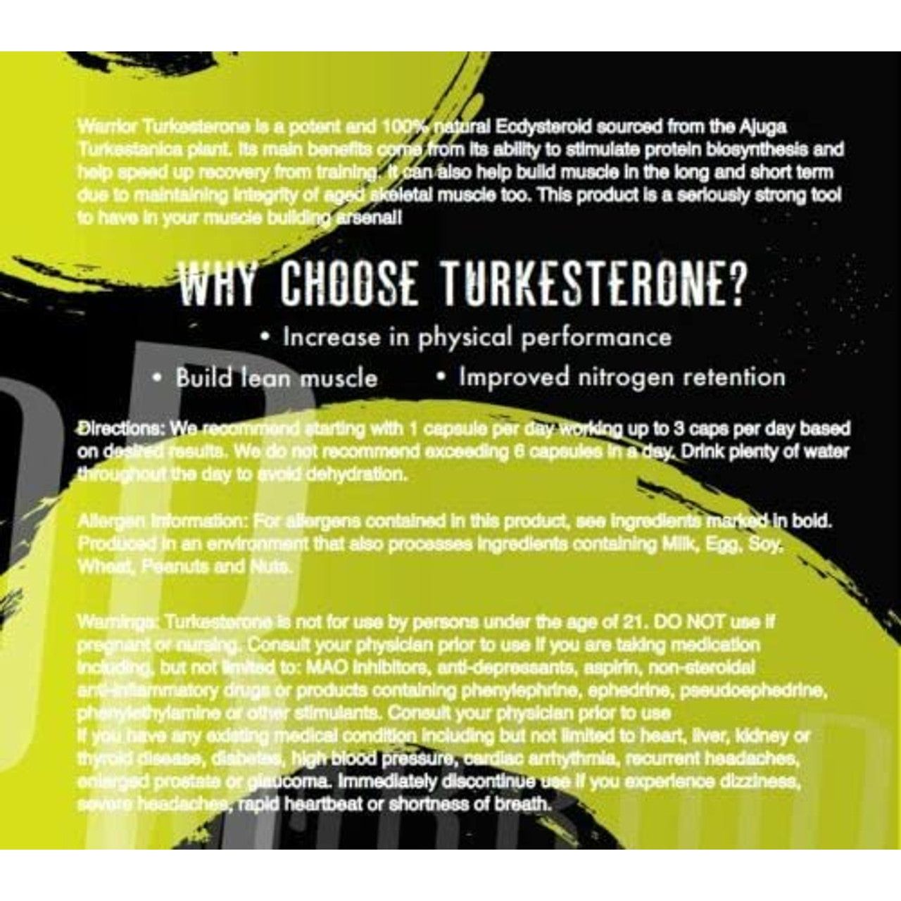 Warrior Turkesterone (60 capsules) - Top Nutrition and Fitness