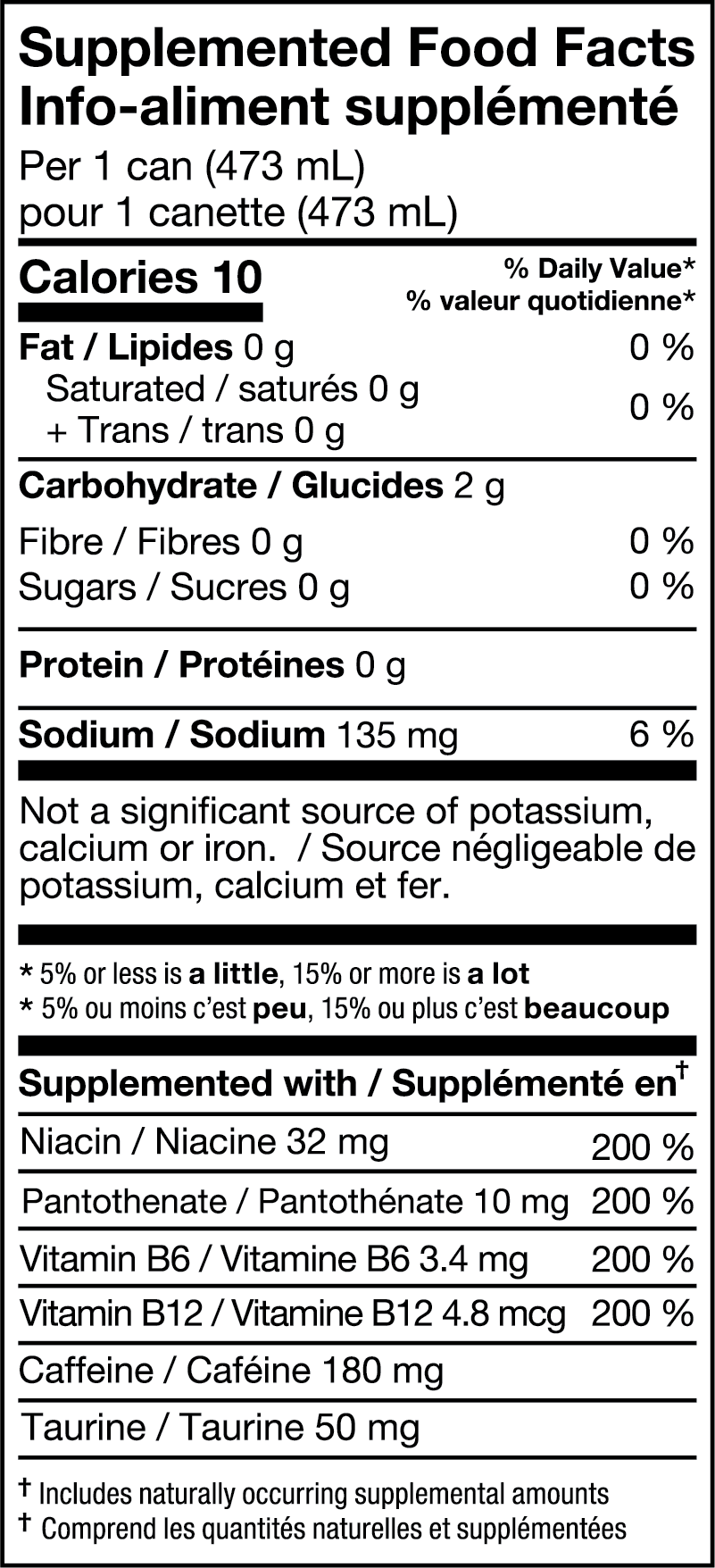3D Energy Drink single 16 fl oz can, zero-sugar energy drink sweetened with erythritol and sucralose