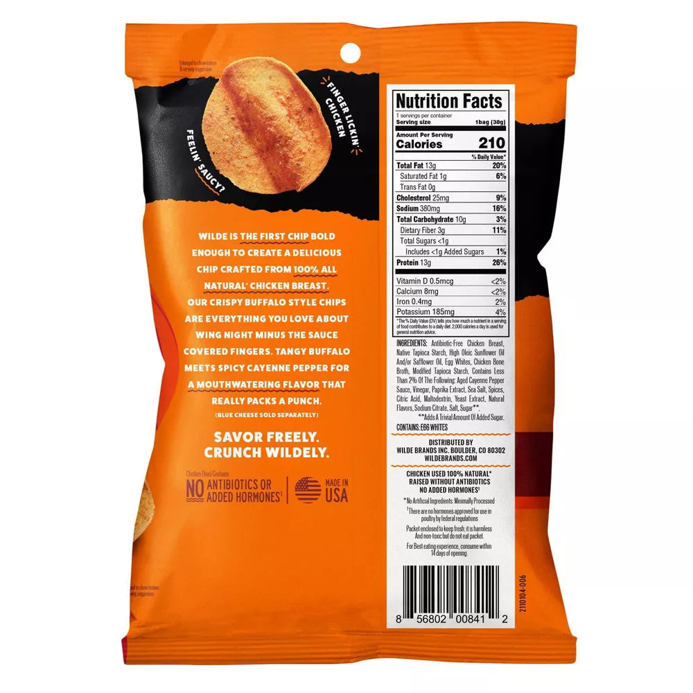 Wilde Protein Chips (1 bag) — Chicken and Waffles front